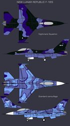 Size: 669x1195 | Tagged: safe, artist:lonewolf3878, air force, aircraft, barely pony related, camouflage, f-16 fighting falcon, jet, new lunar republic, plane, warplane