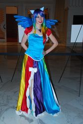 Size: 1070x1600 | Tagged: safe, artist:rougeleaderred, rainbow dash, human, g4, cosplay, irl, irl human, photo, solo