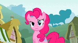 Size: 800x450 | Tagged: safe, screencap, pinkie pie, earth pony, pony, feeling pinkie keen, g4, season 1, animated, cute, female, floppy ears, gif, horses doing horse things, loop, mare, pinkie sense, solo