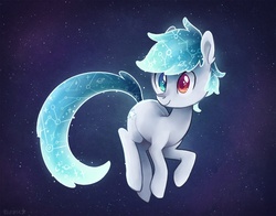 Size: 904x709 | Tagged: safe, artist:tsurime, oc, oc only, oc:haylee, earth pony, pony, constellation, female, galaxy mane, heterochromia, mare, solo