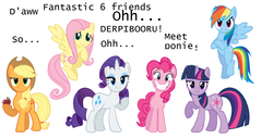 Size: 1862x952 | Tagged: safe, applejack, fluttershy, pinkie pie, rainbow dash, rarity, twilight sparkle, derpibooru, g4, mane six