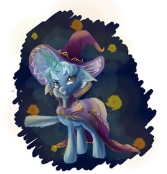 Size: 640x666 | Tagged: safe, artist:owlvortex, trixie, pony, unicorn, g4, female, magic, mare, solo