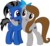 Size: 4483x4160 | Tagged: safe, artist:saturdaymorningproj, oc, oc only, pegasus, pony, unicorn, absurd resolution, simple background, transparent background, vector