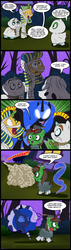 Size: 571x2000 | Tagged: safe, artist:madmax, nightmare moon, pipsqueak, princess luna, snails, snips, ghost, zombie, g4, comic, deception, female, male, mummy, nightmare night, ship:lunapip, shipping, straight