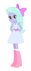 Size: 2000x4500 | Tagged: safe, artist:northernthestar, flitter, equestria girls, g4, boots, boots swap, clothes, dress, equestria girls-ified, female, high heel boots, high res, legs, shoes, simple background, socks, socks swap, solo, transparent background, vector