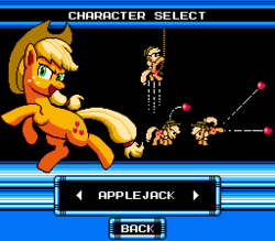 Size: 256x224 | Tagged: safe, artist:khaomortadios, applejack, g4, game, mega man (series), megapony, pixel art