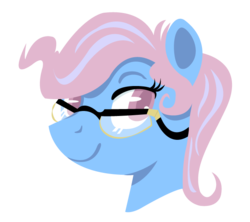 Size: 650x578 | Tagged: safe, artist:dbkit, wind whistler, pony, g1, bust, female, glasses, portrait, simple background, solo, transparent background