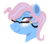 Size: 650x578 | Tagged: safe, artist:dbkit, wind whistler, pony, g1, bust, female, glasses, portrait, simple background, solo, transparent background