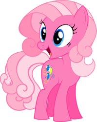 Size: 731x917 | Tagged: safe, artist:itoruna-the-platypus, pinkie pie, earth pony, pony, g3, g4, female, g3 to g4, generation leap, mare, simple background, solo, transparent background