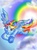 Size: 500x669 | Tagged: safe, artist:mirrankei, rainbow dash, g4, female, flying, solo