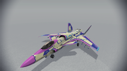 Size: 1920x1080 | Tagged: safe, bon bon, sweetie drops, g4, ace combat, asf-x shinden ii, barely pony related, customized vehicle, jet