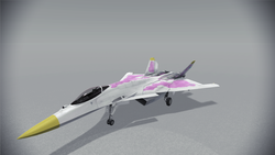 Size: 1920x1080 | Tagged: safe, princess celestia, g4, ace combat, barely pony related, cfa-44 nosferatu, customized vehicle, jet