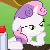 Size: 250x250 | Tagged: safe, screencap, sweetie belle, pony, unicorn, g4, ponyville confidential, animated, cropped, female, filly, floppy ears, gif, juxtaposition bait, looking at you, meme, multi image animation, solo, sudden clarity sweetie belle