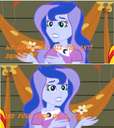 Size: 630x708 | Tagged: safe, princess luna, vice principal luna, equestria girls, g4, meme, push it somewhere else patrick, sandy spongebob and the worm