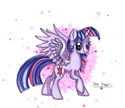 Size: 1843x1595 | Tagged: safe, artist:frostykat13, twilight sparkle, alicorn, pony, g4, female, mare, solo, traditional art, twilight sparkle (alicorn)