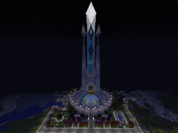 Size: 1280x962 | Tagged: safe, crystal empire, crystal heart, customized toy, derpcraft, minecraft, video game