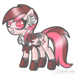 Size: 543x543 | Tagged: safe, artist:sandra626, oc, oc only, pegasus, pony, commission, rose knight, solo