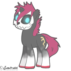 Size: 543x543 | Tagged: safe, artist:freakization, oc, oc only, oc:sin, pony, unicorn, commission, glowing, glowing eyes, simple background, solo, transparent background