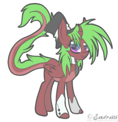 Size: 543x560 | Tagged: safe, artist:sandra626, oc, oc only, alicorn, pony, alicorn oc, commission, curved horn, horn, pranksolot, solo