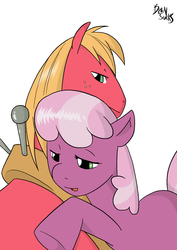 Size: 1200x1693 | Tagged: safe, artist:brainsucks, big macintosh, cheerilee, earth pony, pony, g4, male, ship:cheerimac, shipping, stallion, straight