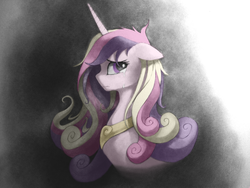 Size: 1600x1200 | Tagged: safe, artist:longren, artist:murphylaw4me, color edit, edit, princess cadance, g4, colored, crying, female, solo