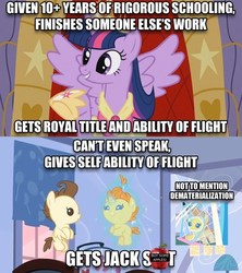 Size: 500x563 | Tagged: safe, pound cake, pumpkin cake, twilight sparkle, alicorn, pony, friendship is witchcraft, g4, buy some apples, censored, censored dialogue, censored vulgarity, colt, drama, female, filly, foal, levitation, magic, male, mare, novelty censor, self-levitation, telekinesis, twilight sparkle (alicorn)