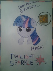 Size: 1536x2048 | Tagged: safe, artist:lolly <3, twilight sparkle, g4, book, text