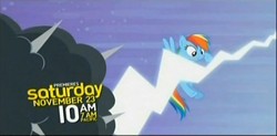 Size: 844x415 | Tagged: safe, rainbow dash, g4, season 4, lightning, preview