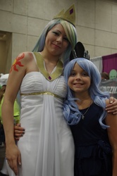 Size: 3264x4928 | Tagged: safe, princess celestia, princess luna, human, g4, cosplay, irl, irl human, photo