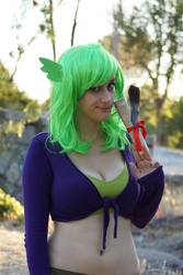 Size: 4000x6000 | Tagged: safe, spike, human, g4, barb, belly button, cleavage, cosplay, female, irl, irl human, midriff, photo, rule 63, solo