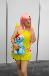 Size: 668x1024 | Tagged: safe, fluttershy, human, g4, cosplay, irl, irl human, photo, solo