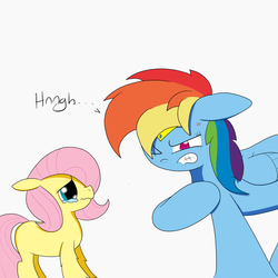 Size: 4000x4000 | Tagged: safe, artist:sailormod, fluttershy, rainbow dash, g4, adult, crying, cute, diabetes, filly, floppy ears, fluffy, frown, gritted teeth, heart attack, hnnng, sailor loyalty, sailor ponies, wavy mouth, wink