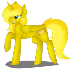 Size: 3173x3044 | Tagged: safe, artist:oddends, oc, oc only, oc:ticket, alicorn, pony, alicorn oc, simple background, solo, transparent background