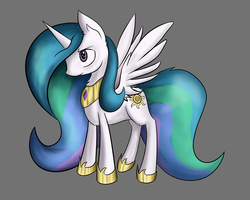 Size: 5000x4000 | Tagged: safe, artist:php64, princess celestia, alicorn, pony, g4, female, gray background, simple background, solo