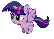 Size: 112x82 | Tagged: safe, artist:stepandy, twilight sparkle, alicorn, pony, g4, animated, chibi, female, mare, running, simple background, solo, transparent background, twilight sparkle (alicorn)