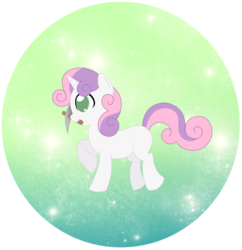 Size: 751x776 | Tagged: safe, artist:2kaze, sweetie belle, g4, female, mouth hold, solo