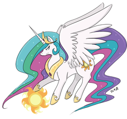 Size: 958x897 | Tagged: safe, artist:elenawing, princess celestia, g4, female, solo