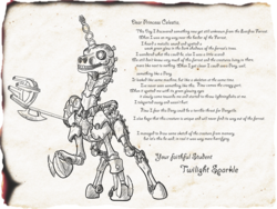 Size: 2000x1500 | Tagged: safe, artist:annacurser, necron, pony, crossover, gauss rifle, implied tombworld, letter, monochrome, necron warrior, ponified, solo, text, this will end in death, this will end in extermination, this will end in extinction, this will end in genocide, warhammer (game), warhammer 40k