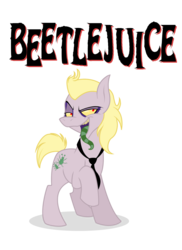 Size: 1145x1576 | Tagged: safe, artist:icelion87, pony, beetlejuice, ponified, solo