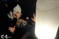Size: 1018x682 | Tagged: safe, artist:cosmic-empress, trixie, human, g4, cosplay, dark, irl, irl human, photo, solo