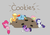 Size: 5000x3500 | Tagged: safe, artist:verminshy, applejack, fluttershy, pinkie pie, rainbow dash, rarity, twilight sparkle, g4, blob, cookie, food, mane six, micro