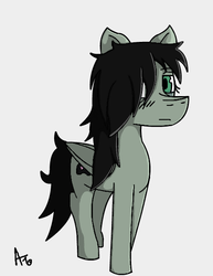 Size: 464x600 | Tagged: safe, pony, ponified, solo, tomoko kuroki, watamote