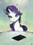 Size: 2100x2850 | Tagged: dead source, safe, artist:yuji8sushi, rarity, pony, unicorn, g4, bill, female, restaurant, solo, table