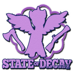 Size: 256x256 | Tagged: safe, twilight sparkle, alicorn, pony, g4, axe, female, gun, icon, mare, simple background, solo, state of decay, transparent background, twilight sparkle (alicorn)