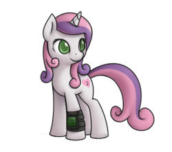 Size: 857x758 | Tagged: safe, artist:php177, sweetie belle, pony, unicorn, fallout equestria, g4, female, horn, mare, older, older sweetie belle, pipboy, pipbuck, simple background, solo, transparent background