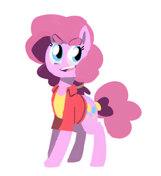 Size: 610x663 | Tagged: safe, artist:karzahnii, pinkie pie, g4, clothes, female, solo