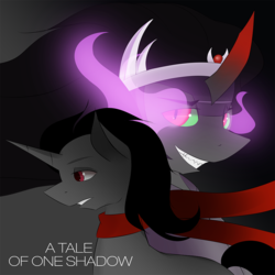 Size: 1000x1000 | Tagged: safe, artist:dream-phoenix, king sombra, pony, unicorn, a tale of one shadow, g4, clothes, scarf