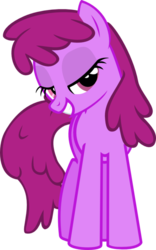 Size: 436x700 | Tagged: safe, artist:tritebristle, berry punch, berryshine, earth pony, pony, g4, bedroom eyes, female, looking at you, mare, simple background, solo, transparent background, vector