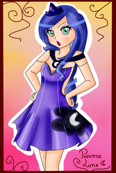 Size: 668x999 | Tagged: safe, artist:sukycullen, princess luna, human, g4, female, humanized, light skin, solo