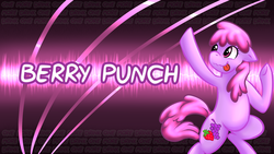 Size: 1920x1080 | Tagged: safe, artist:deyogee, berry punch, berryshine, g4, female, solo, wallpaper